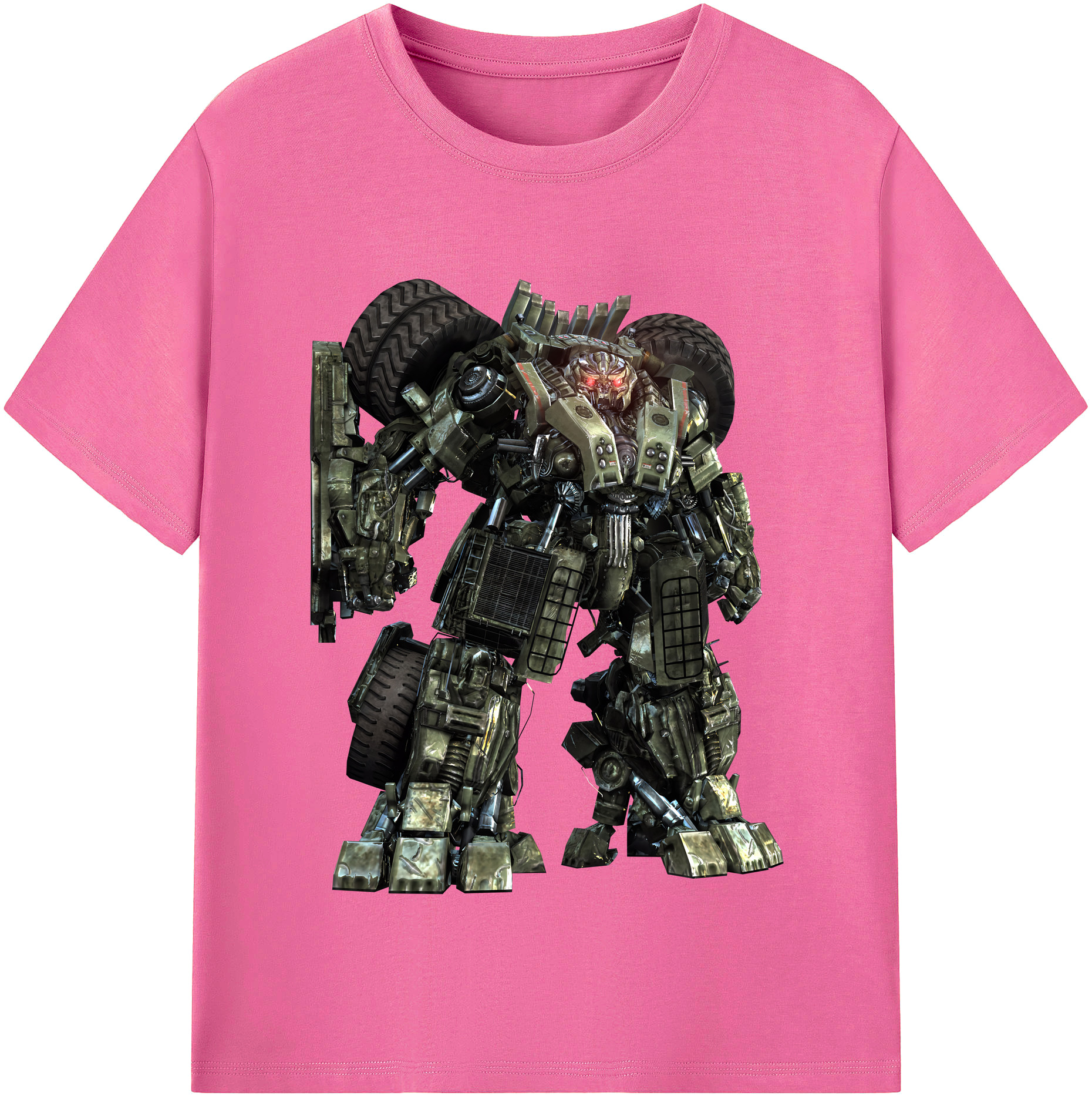 （画像用） Transformers トランスフォーマー レディースカジュアルプリントTシャツ（綿100％）